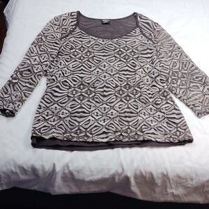 Tribal women's Large sized layered top